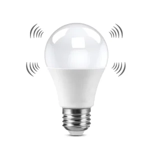 Radar Motion Sensor LED Light Bulb 9W 12W A19 E27 Indoor Outdoor Light for Front Porch and Garage
