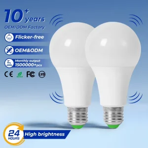 Radar Sensor LED Bulb E27 B22 Base 5W 7W 9W 12W for Home Corridor Garage