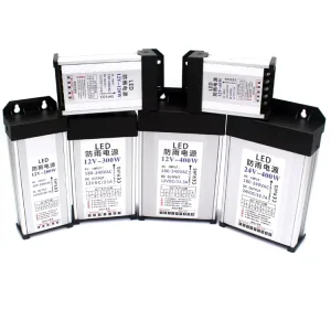 Rainproof Outdoor LED Switching Power Supply 60W-400W AC170-265V to DC5V 12V 24V