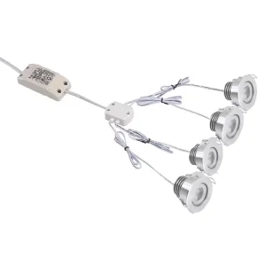Recessed Mini Downlight 3w DC12V Cut Size 45mm 50mm Mini Spot Light Under Cabinet Led Lighting