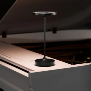 Rechargeable Aluminum Table Lamp with Touch Control Simple Design for Bedside & Home Decor Wireless LED Desk Lamp