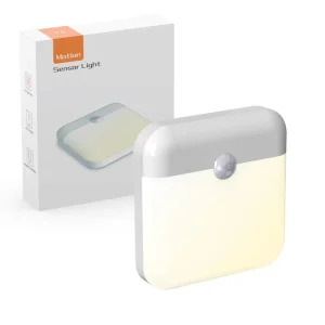 Rechargeable Battery-Powered Motion Sensor LED Wall Lamp