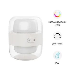 Rechargeable Cordless Flexible RGB Dimmable Bedside Table Lamp