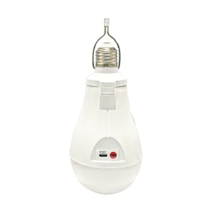 Rechargeable Emergency LED Bulb with USB Power, Touch Control, Automatic Power-Outage Lighting and IP55
