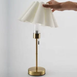 Rechargeable Fabric Lampshade Desk Lamp