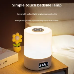 Rechargeable LED Bedside Night Light and Desk Lamp for Bedroom, Student Dormitory