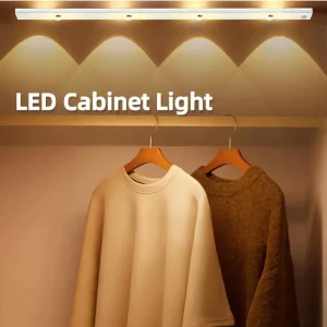 Rechargeable LED Closet Motion Sensor Cabinet Light Wall-Mounted Touch Control Dimmable 4100K Neutral White
