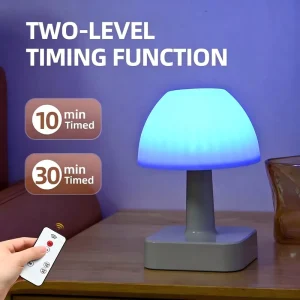 Rechargeable LED Desk Lamp 3-Color Brightness Touch Control Night Light Portable Outdoor Camping Lantern for Home Office