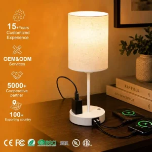 Rechargeable LED Desk Lamp Touch Three color Dimming USB Portable Charging American Style Decorative Ambient Light Table Lamp