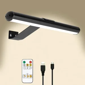 Rechargeable LED Dimmable Wall Lamp with Remote Control for Living Room