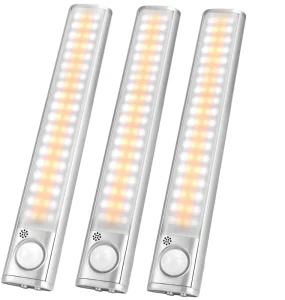 Rechargeable LED Motion Sensor Bar for Under Cabinet Kitchen Closet Counter Lighting Magnetic Night Light