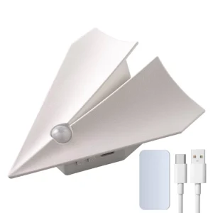 Rechargeable LED Motion Sensor Light 3-Color Dimmable Indoor Lighting for Bedroom and Living Room Type-C Charging