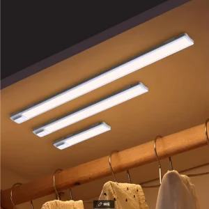 Rechargeable LED Under Cabinet Light with Motion Sensor for Kitchen, Stairs, Closets, and Counters