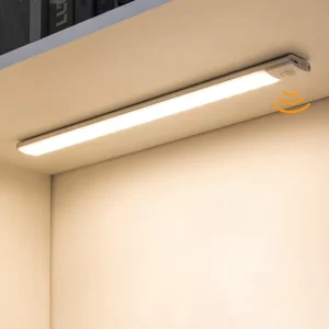 Rechargeable Luminous Modern Dimmable Cabinet Lights Remote Control Motion Sensor for Kitchen Closet (Wall Mounted LED Light)