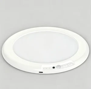 Rechargeable Magnetic Ceiling Light with Motion Sensor, Remote Control, Wireless Dimming and Battery Operation