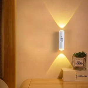 Rechargeable Magnetic LED Motion Sensor Night Light with 3CCT/RGB Color Changing for Indoor Hallway