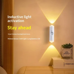 Rechargeable Magnetic LED Night Light with Motion Sensor, Wall Mount and Gradient Ambient Lighting