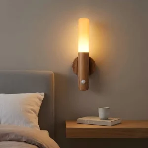 Rechargeable Magnetic Motion Sensor LED Night Light Wireless Wall Mounted Lamp for Bedroom Hallway Staircase Closet