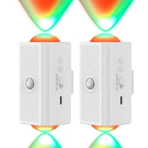 Rechargeable Magnetic RGB Night Light with Dimming, Auto On/Off, ABS Portable LED Sensor Light