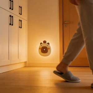 Rechargeable Mini Battery Powered LED Moon Light Night Lamp Smart Home Decoration for Bedroom Closet Hallway