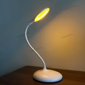 Rechargeable Modern Desk Lamp with Zero Blue Light No Blue Amber Sleep 3 Brightness Settings Relaxing Amber Glow Room Reading