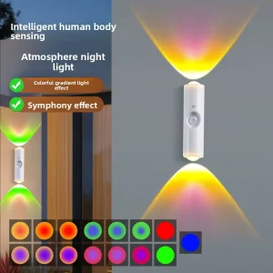 Rechargeable Motion-Sensor LED Cabinet Night Light for Hallways, Stairs, Kitchens, and Walls
