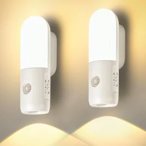 Rechargeable Portable Motion Sensor Wall Lamps for Stairway, Closet, Cabinet and Hallway