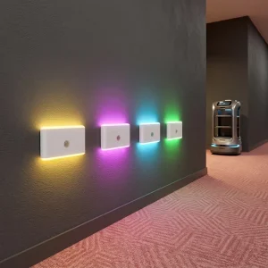 Rechargeable RGB LED Night Light with Motion Sensor and USB Power