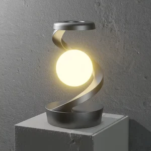 Rechargeable Rotating USB Type C LED Suspension RGB Moon Night Lamp