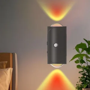 Rechargeable Smart Wall Light with Human Motion Sensor, Colorful Gradient Lighting
