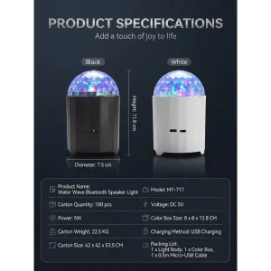 Rechargeable Starry Sky Galaxy Projector Night Light with Bluetooth Speaker