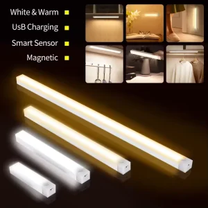 Rechargeable Wireless LED Under-Cabinet Night Light with Motion Sensor, 10cm 20cm 30cm 50cm