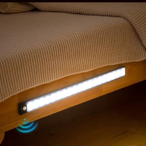 Rechargeable Wireless Motion Sensor LED Under Cabinet Light with Aluminum Housing