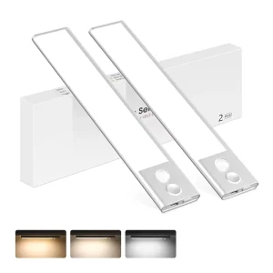 Rechargeable Wireless Portable Magnetic LED Night Lamp Motion Sensor Under Cabinet Light for Shelf Closet Bedroom Kitchen