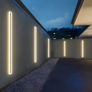 Rectangle Wall Light Outdoor IP65 Wall Lamp Garden Villa Strip Line Lamp Wall Fixture Lighting