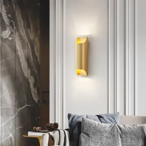 Rectangular Bronze Wall Sconce Lamp for Luxury Bedrooms and Stairs