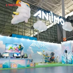 Recyclable Trade Show Booth Exhibition Stand Tool Free Quick Build Eco Friendly Reusable Aluminum Display