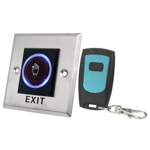 Remote Control No Touch Security Door Lock Access Control Release Open Flat Head Infared Exit Button Switch