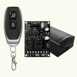 Remote Control Switch Combo for Motor Forward/Reverse Control, AC/DC 12/24V, 4 Operating Modes, 50m Range