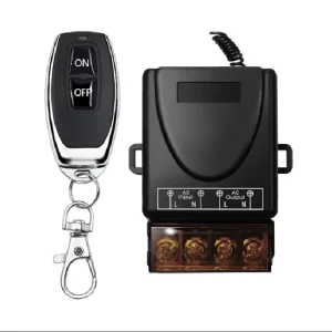 Remote Control Switch DC 12V 30A Relay Wireless 433Mhz Remote Transmitter Receiver Long Range Latching Switch for Electric Doors