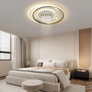 Remote-Controlled Full-Spectrum Acrylic LED Ceiling Light, Eye Protection, Study or Bedroom