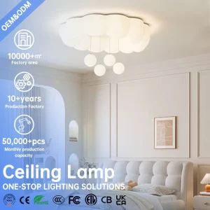 Remote-Controlled LED Ceiling Light, Adjustable Color Temperature, Ra95, Surface-Mounted