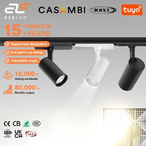Remote-Controlled LED Track Spot Commercial Light, 12W-45W