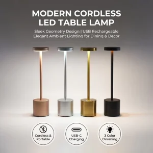 Restaurant Hotel Bar Bedroom Home Decor LED Wireless Reading Charging Lamp Touch Sensor Desktop Night Light