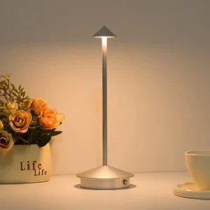 Restaurant Table Lamps Rechargeable LED Night Light Home Decor Modern 10 Battery Minimalist Aluminum 6000mAh Battery 65 Hotel 85