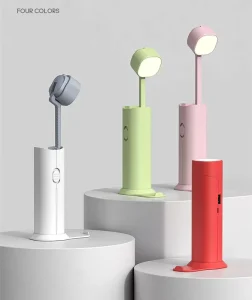 Retractable Eye Protection Desk Lamp Portable Rechargeable Travel Desk Lamp Charging and Plug in Flashlight Function Night Light