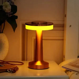 Retro Bar Table Lamp Touch Sensor LED Desk Lamp Rechargeable Wireless Night Lights for Restaurant Coffee Bedroom Decor Light