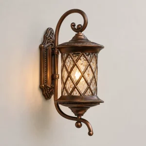 Retro Cylindrical Aluminium IP65 Wall Lamp European Modern Outdoor Waterproof PC Shade Wall Sconce for Villa Garden