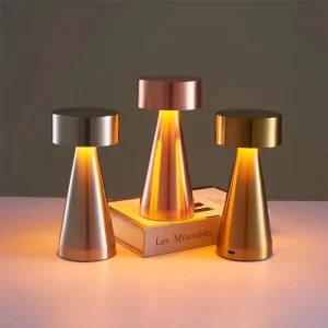 Retro LED Desktop USB Rechargeable Touch Bar Table Lamp for Coffee Restaurants Lighting