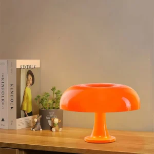 Retro Table Light Mushroom Lamp Plastic Bedroom Bedside Lamp Creative Living Room Decorative Table Lamp